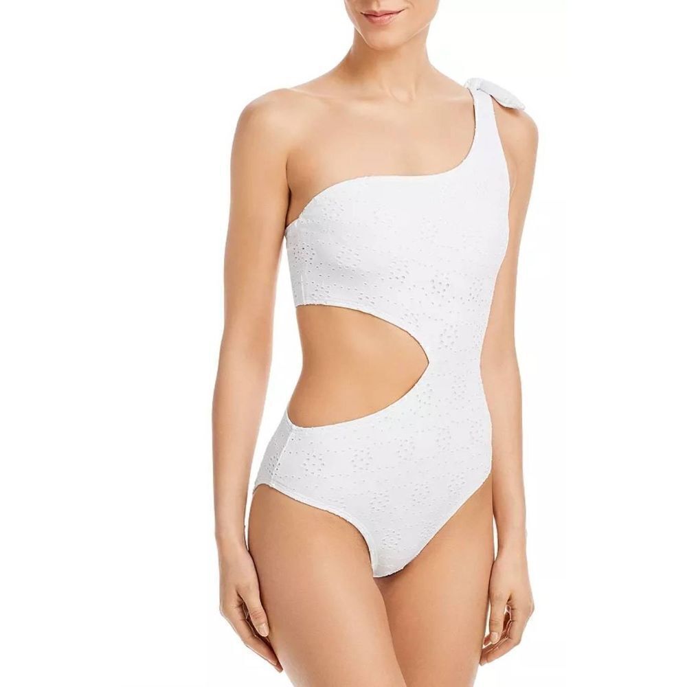 Aqua Swim One Shoulder Side Cutout One Piece
